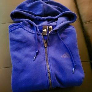 3 stripe full zip hoodie